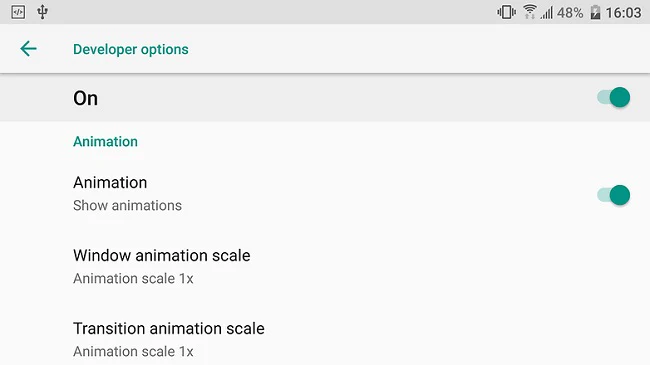 ترفند های Developer Options اندروید
